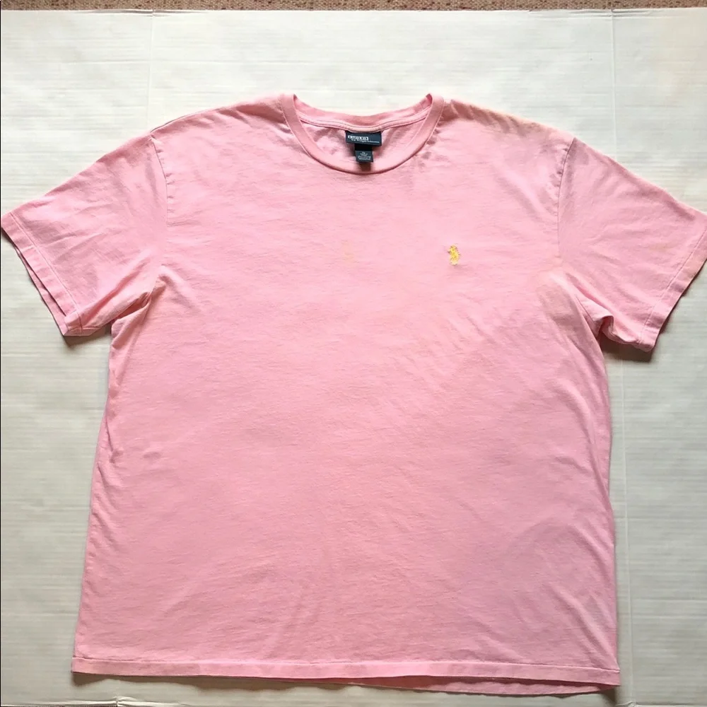 Polo Ralph Lauren Men’s Cotton Pink T-Shirt Size XL, excellent